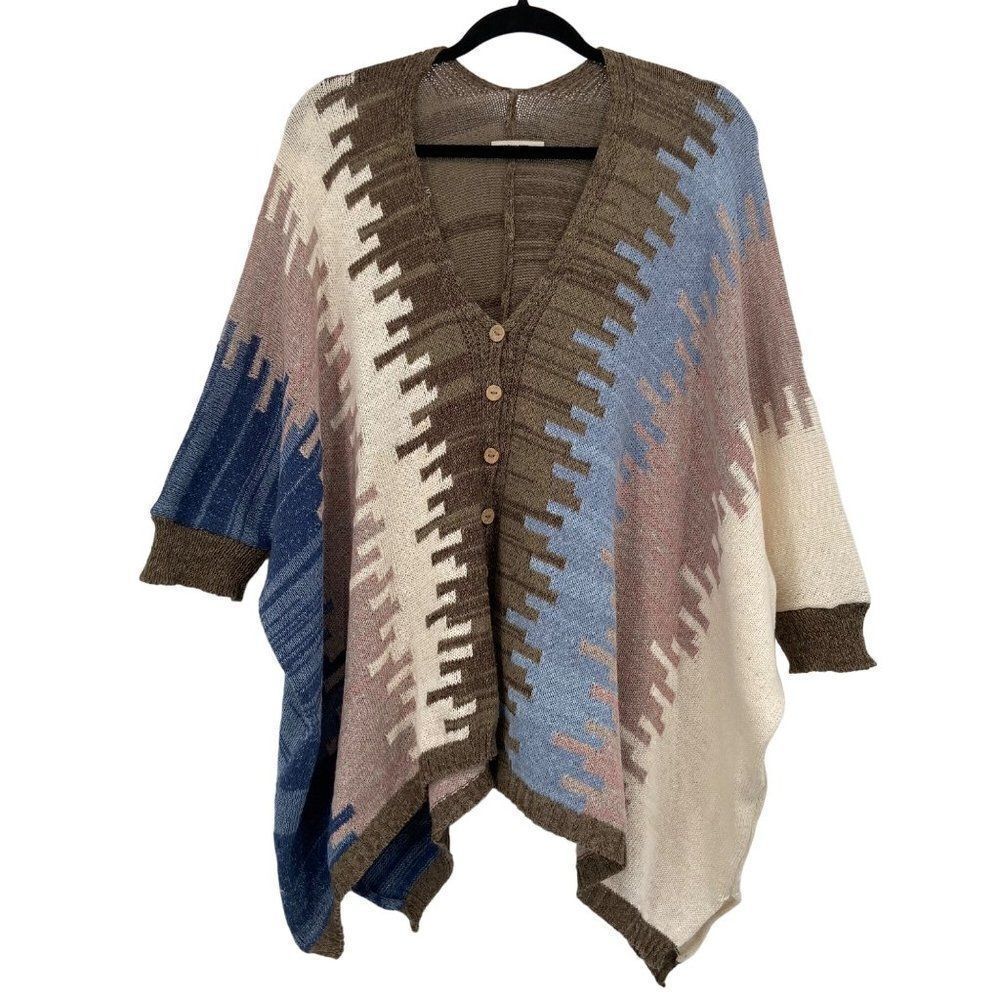 Georgina‎ Estefania Dallas Oversized Boxy Cardigan Sweater Small
